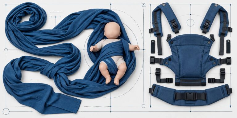 Porte-bébé : préformé ou écharpe, ce qui les sépare
