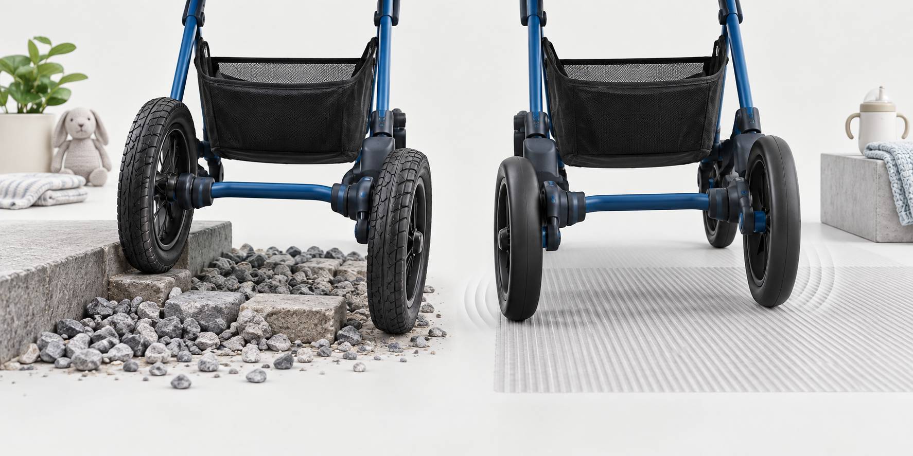 Illustration éditoriale du sujet : Roues gonflables ou pleines : ce que change chaque type