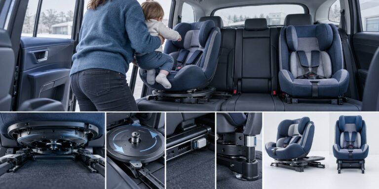 Siège auto pivotant : ce que le pivot coûte et apporte
