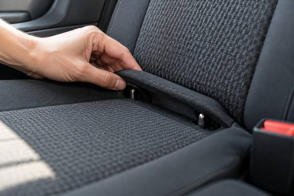 Illustration de détail sur le sujet : Points d’ancrage Isofix : où les trouver dans un véhicule